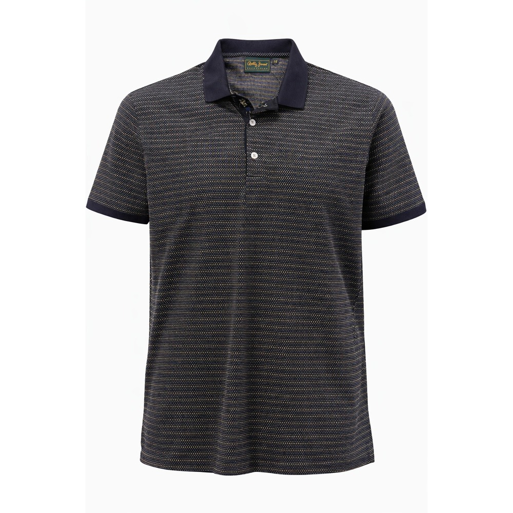 Bobby Jones Polo Shirt Mens M Navy Micro Dot Golf Classic Preppy Casual